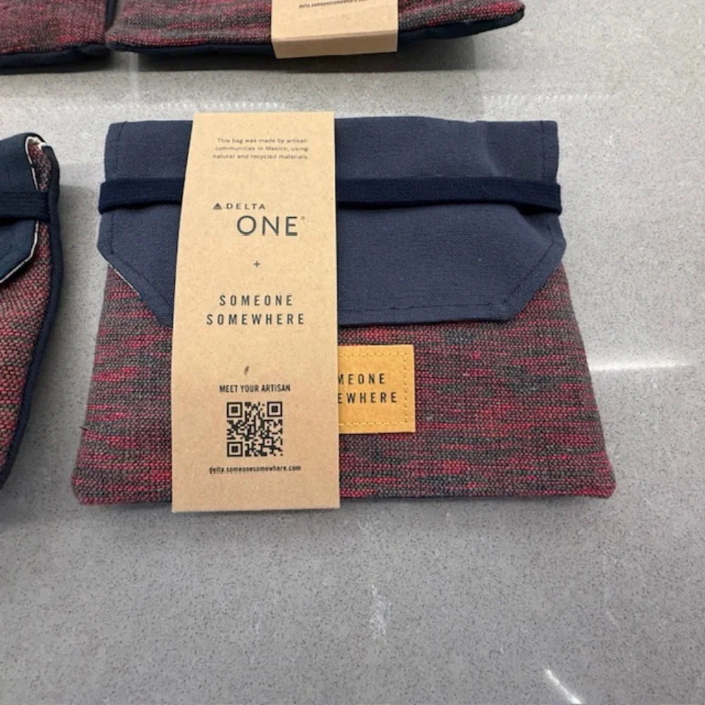 4 Delta Air Lines - Delta One Amenity Kit - Someone Somewhere NEW